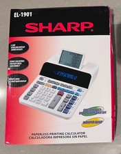 Calculadora de impressão sem papel Sharp EL-1901 com LCD de 12 dígitos verificado e correto comprar usado  Enviando para Brazil