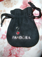 Usado, Original PANDORA Forever BEAD Charme Coração Vermelho Fúcsia 790471EN07 ALE 925 Prata comprar usado  Enviando para Brazil