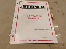 MANUAL DO PROPRIETÁRIO/OPERADOR STEINER TRATOR 4X4 MODELO 410 comprar usado  Enviando para Brazil