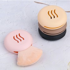 Esponja puff de silicone caixa de transporte mini caixa de suporte de puff de maquiagem redonda para área externa comprar usado  Enviando para Brazil