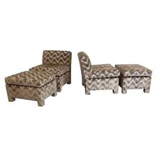 Parsons chairs ottoman for sale  Raleigh