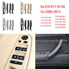 Maçaneta interna da porta painel interno puxador tampa guarnição para BMW E70 E71 X5 X6 2007-2013, usado comprar usado  Enviando para Brazil