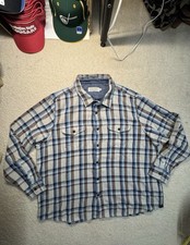 Cobertor Outerknown flanela tamanho 3XL algodão orgânico xadrez azul/cinza pesado aconchegante, usado comprar usado  Enviando para Brazil