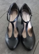 Schwarze spangenpumps high gebraucht kaufen  Siershahn