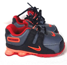 Tênis Nike Shox NZ SMS TD bebê criança tamanho 4C couro cinza preto vermelho 488308 030 comprar usado  Enviando para Brazil