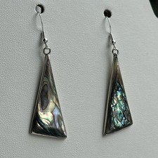 Alpaca earrings abalone for sale  STOCKPORT