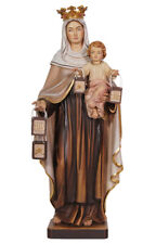 Statua Madonna del Monte Carmelo in legno della Val Gardena VARIE MISURE comprar usado  Enviando para Brazil