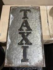 Taxi metal sign for sale  Lancaster