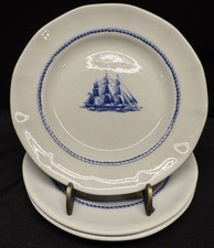 3 pratos de pão Wedgwood American Clipper azul galo de jogo redondo azul branco 6,25”  comprar usado  Enviando para Brazil