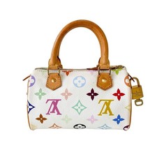 Bolsa de couro Louis Vuitton mini monograma branco rápido comprar usado  Enviando para Brazil