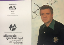 Autogramm gerd hennig gebraucht kaufen  Gundelfingen