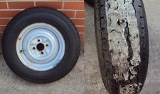 Roda e pneu de caravana 13" 13 polegadas Avon 175 R13C 2000 Swift Challenger 4x100 PCD, usado comprar usado  Enviando para Brazil