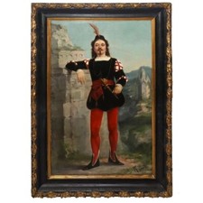 SORBI Raffaello, grande olio su tela, Rigoletto. comprar usado  Enviando para Brazil