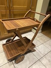 wooden food trolley for sale  BANBURY