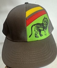 Boné Zion Rootswear Bob Marley Snapback Caminhoneiro Cinza Rasta Leão Jamaica comprar usado  Enviando para Brazil