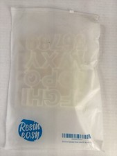 Molde de silicone transparente alfabeto e números perfeito para fundição de resina D comprar usado  Enviando para Brazil