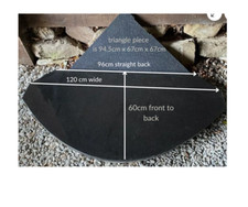 Polished black granite for sale  KEITH