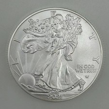2021 $1 American Silver Eagle 1 oz BU intacto não circulado comprar usado  Enviando para Brazil
