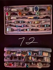 Lote de anel por atacado 570 peças estilos mistos tamanhos pedra preciosa Bling fantasia gótica revenda comprar usado  Enviando para Brazil