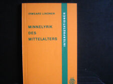 Lindner irmgard minnelyrik gebraucht kaufen  Reutlingen