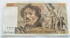 Billet 100f delacroix d'occasion  Vals-près-le-Puy
