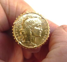 Bague francs monnaie d'occasion  Fléac