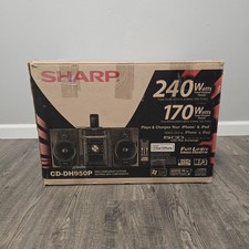 Usado, Sistema de componentes SHARP mini USB 5 discos e cassete modelo # CD-DH950P comprar usado  Enviando para Brazil