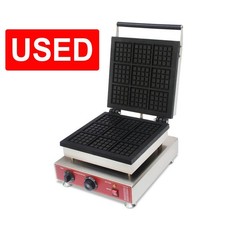 USADO - 9 peças máquina de waffle quadrada máquina de waffle panela controle de tempo/temperatura comprar usado  Enviando para Brazil