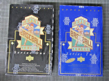 Serie de béisbol de cubierta superior 1993 1 y 2 caja de cera sellada - 36 paquetes cada uno segunda mano  Embacar hacia Mexico