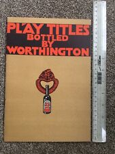 Play titles worthington for sale  BURTON-ON-TRENT