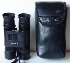 Binóculos de bolso Minolta 8x24 6,3 graus com estojo de couro e pano de lente comprar usado  Enviando para Brazil