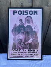 Vintage poison concert for sale  Wellfleet