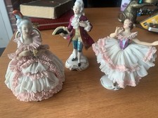 Three dresden porcelain for sale  MIDDLESBROUGH