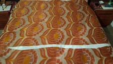 vintage orange curtains for sale  SWANSEA