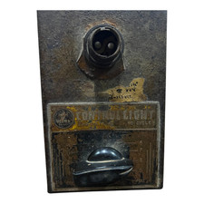 Instrumentos eléctricos antiguos antiguos de luz de control con caja, coleccionables segunda mano  Embacar hacia Mexico