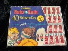 1952 Curtiss Candy Company Baby Ruth 40 barras de Halloween caixa de exibição comprar usado  Enviando para Brazil
