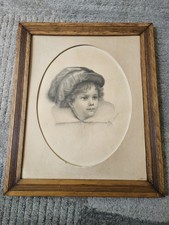 Antique charcoal portrait for sale  High Springs