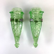 Pair vaseline green for sale  Rathdrum