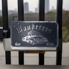 Placa rara vintage de alumínio fundido THE WANDERERS carro clube colecionável comprar usado  Enviando para Brazil
