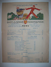 Menu ancien rôtisserie d'occasion  Hérouville-Saint-Clair