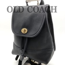 Mochila Coach couro antiga azul marinho 9,8" trava comprar usado  Enviando para Brazil