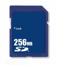 Tarjeta de memoria SD de 256 MB estándar segura digital genérica nueva M/estuche segunda mano  Embacar hacia Mexico