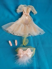 Świetny oryginalny vintage Barbie Truly Scrumpitious Strój różowy lata 60. Mattel na sprzedaż  Wysyłka do Poland