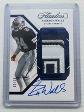 2023 Flawless Everson Walls Sapphire Jersey Patch autógrafo #02/10 Cowboys comprar usado  Enviando para Brazil