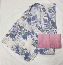 Yukata Floral Feminino, Conjunto Obi Plano, Cores Claro, Tamanho Adulto, Usado M701 comprar usado  Enviando para Brazil