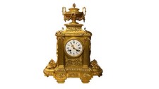 Louis XVI style gilt bronze clock, 19th century na sprzedaż  PL