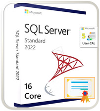 Microsoft SQL Server 2022 Standard Edition, licença de 16 núcleos, usado comprar usado  Enviando para Brazil