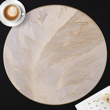 Tapetes de mesa redondos de luxo antiderrapantes resistentes ao calor tapetes de jantar, usado comprar usado  Enviando para Brazil
