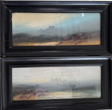 Antique pair watercolor for sale  DONCASTER