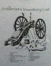 Artillerist inventory list for sale  Uxbridge